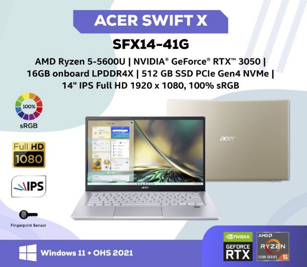 ACER SWIFT X SFX14-41G